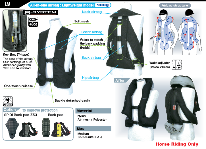 Leicht Airbag Weste LV - REITSPORT