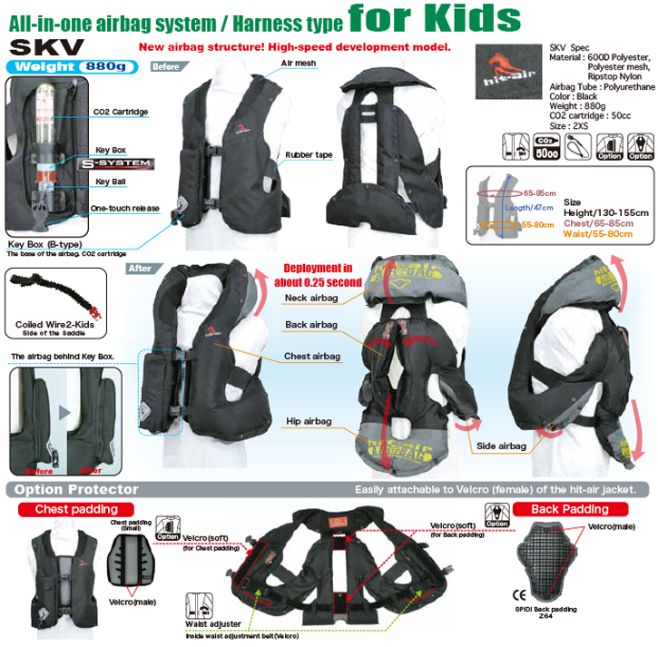 Gilet Airbag Light SKV Enfants - EQUITATION